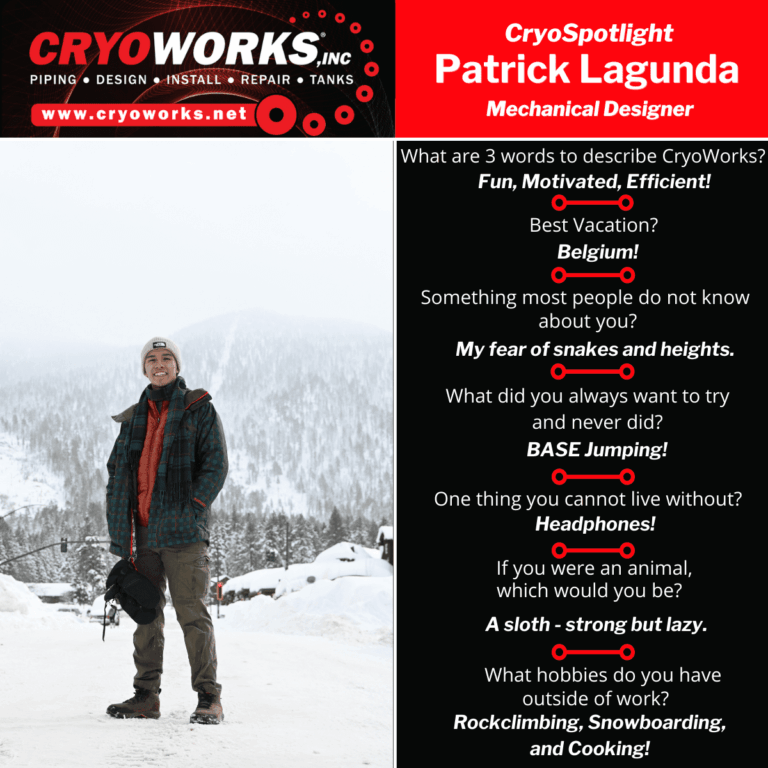 CRYOWorks shines our CryoSpotlight on Patrick Lagunda!