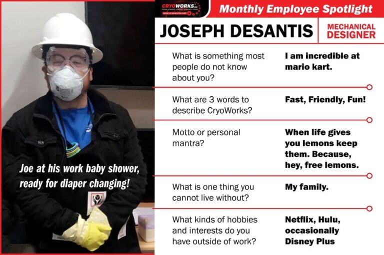 CryoSpotlight (Employee Spotlight): Joseph DeSantis
