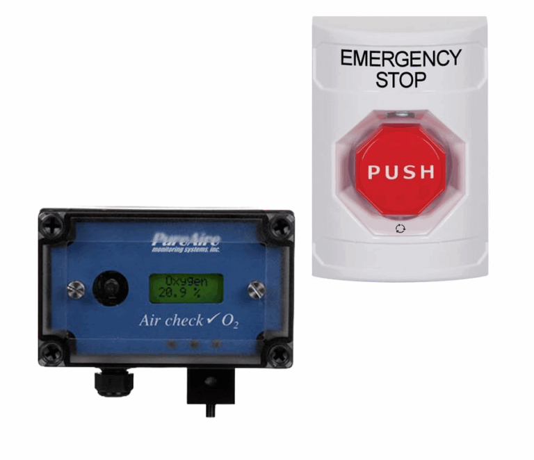 Safety Equipment, E-stop and Oxygen monitor